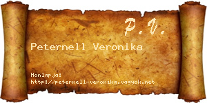 Peternell Veronika névjegykártya